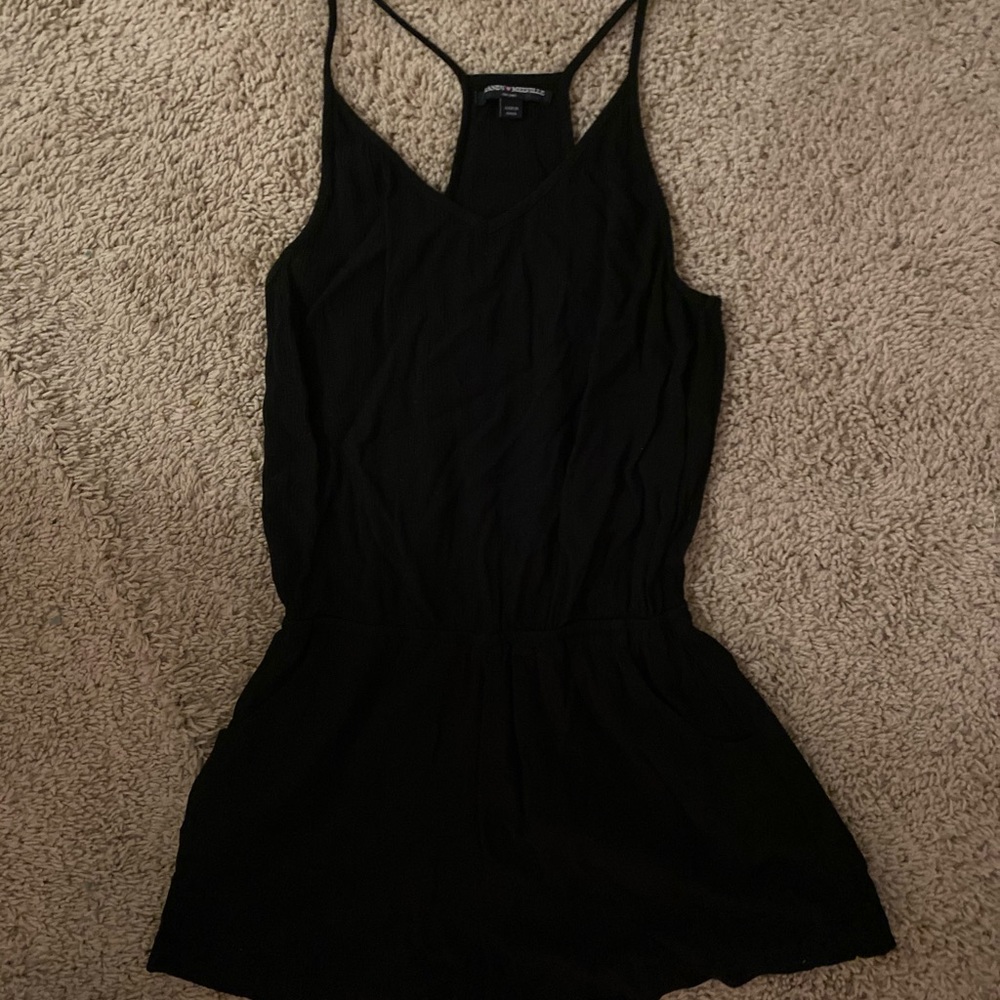 Plain Black Romper